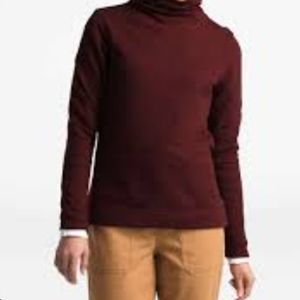 NWT, North Face Hayes Funnel Neck Top, Garnet, Size L